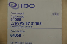 Кнопка слива, белая 64058 Ido
