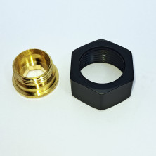 Гайка+обратное резьбовое (золото) LG54B,