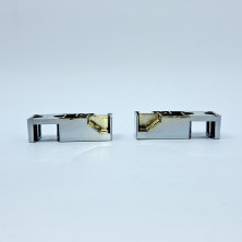 Деталь ограждения GELIOS, комплект фиксаторов неподвижной стенки и порожка