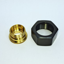 Гайка+обратное резьбовое (Gunmetal) LG54GM,