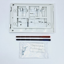 Кнопка BLICK, стекло, белый глянцевый, S-BU-BK/Whg/Gl, Cersanit