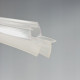 Силиконовый уплотнитель двери SLIDER-B-1, нижний, SLIDER-B-1-90-DOR-BSP, Cezares