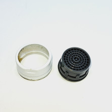 Аэратор М24 наружняя резьба, корпус металл, белый,