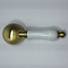 Ручка водопроводная PW 03 B, белая вставка, V01070 Esko