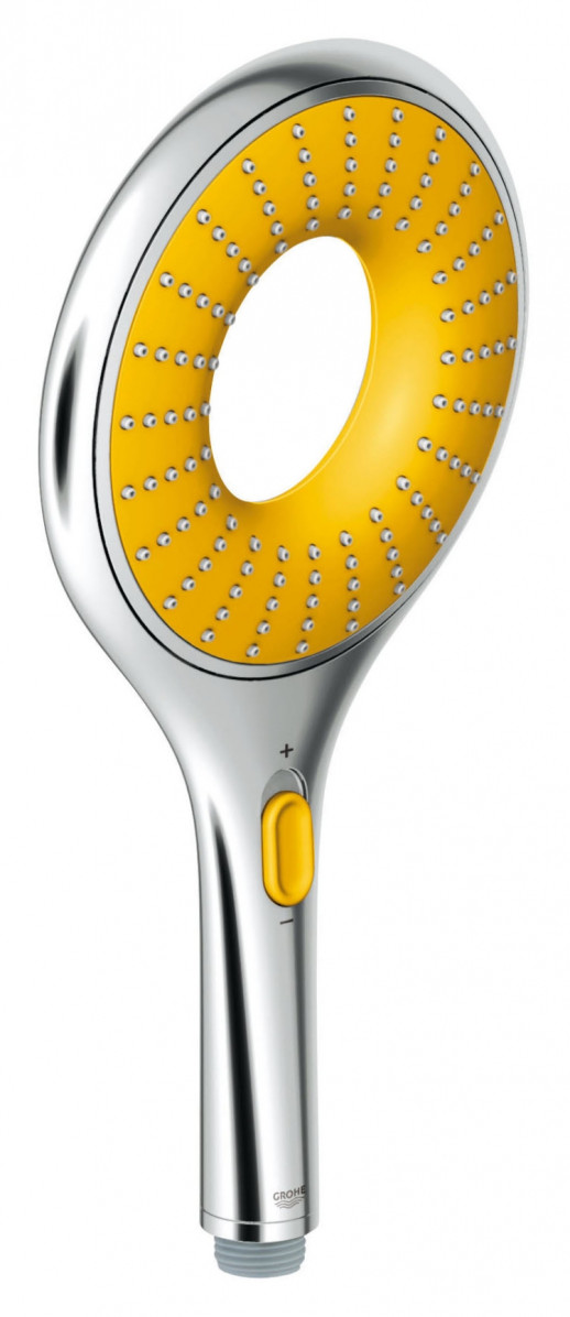 Ручной душ Rainshower Icon (2 режима), хром/жёлтый, 27446000, Grohe