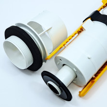 Комплект клап: спуск.FAST S/S + наливной Uni Bottom, латунь