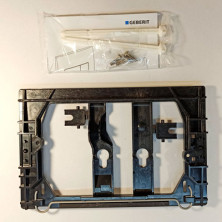 Delta 21 Клавиша смыва, двойной смыв, пластик, хром глянцевый