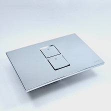 Кнопка (клавиша) смыва пневматическая Twin², хром, глянец, 748-0180, Vitra