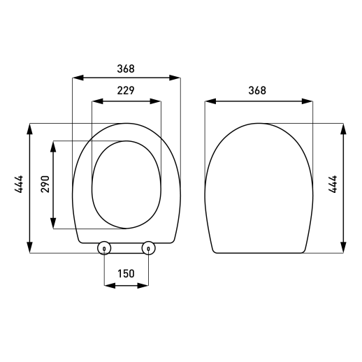 Сиденье тонкое, Round, микролифт, быстросъемное, арт. 805-003-009, Vitra