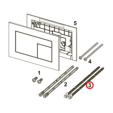 Комплект толкателей "Easy fit" TECEprofil, арт. 9820498, TECE