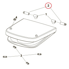 Амортизаторы сидения и крышки TECEone 2 шт, 9820366, TECE