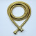 Шланг G1/2" х 1/2" L=2m Золото лейки для душа, , MIGLIORE