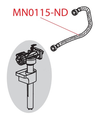 Шланг с о-образным кольцом для инсталляции АМ, арт. MN0115-ND, Alcaplast