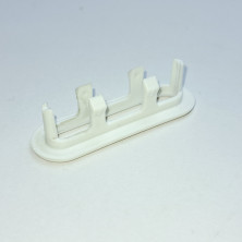 Декоративная накладка отверстия слива-перелива для раковины, белый матовый