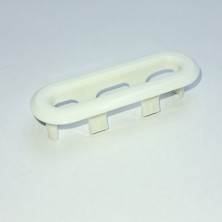 Декоративная накладка отверстия слива-перелива для раковины Element, белый матовый