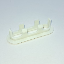 Декоративная накладка отверстия слива-перелива для раковины Element, белый матовый